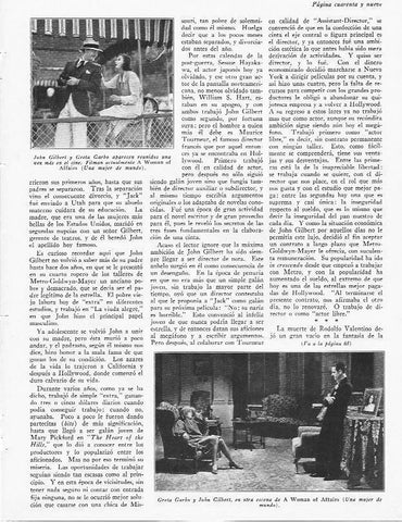 LAMINA 29848: Greta Garbo y John Gilbert en A Woman of Affairs