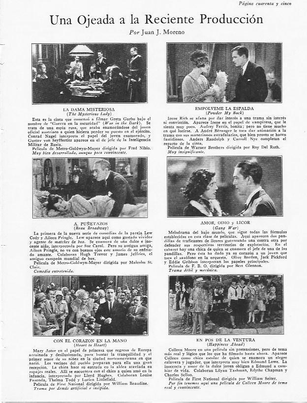 LAMINA 29846: Estrenos de cine en noviembre de 1928