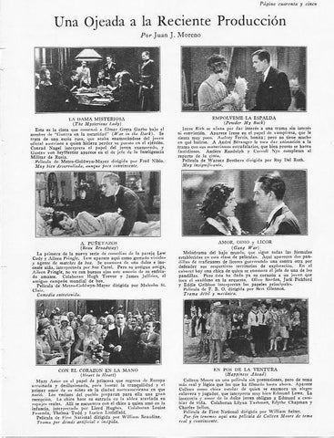 LAMINA 29846: Estrenos de cine en noviembre de 1928
