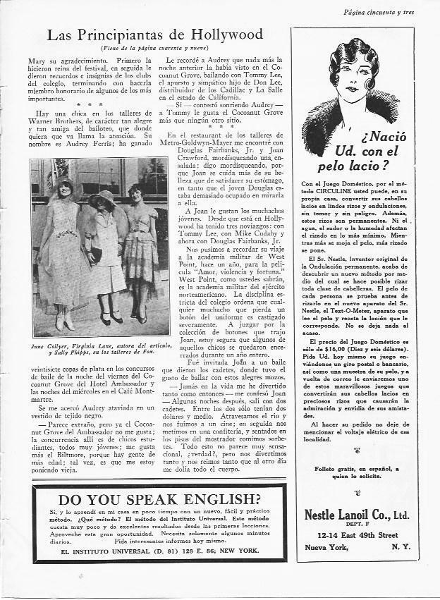 LAMINA 29817: June Collyer, Virginia Lane y Sally Phipps