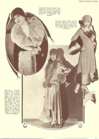 LAMINA 29819: Mary Duncan, Billie Dove y Evelyn Brent