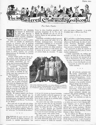 LAMINA 29828: Dolores del Rio y su marido