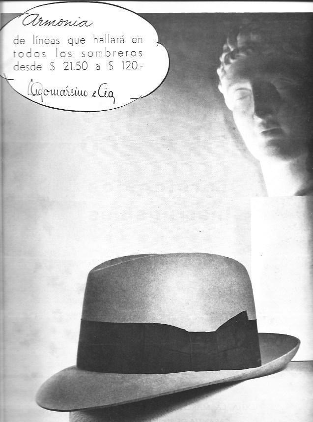 LAMINA 29986: Publicidad de sombreros