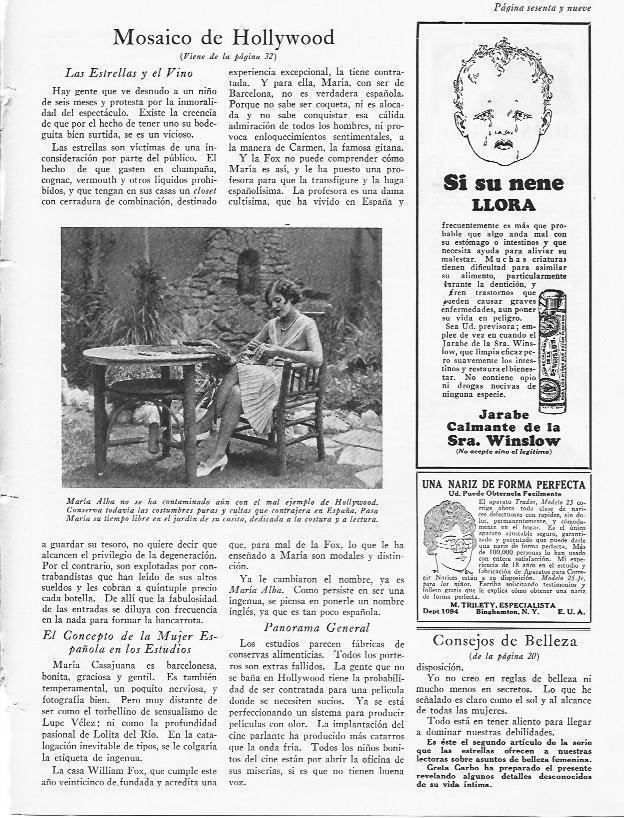 LAMINA 29856: Maria Alba en el jardin de su casa