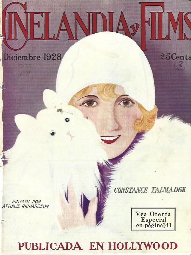 LAMINA 29858: Portada de Cinelandia, diciembre 1928