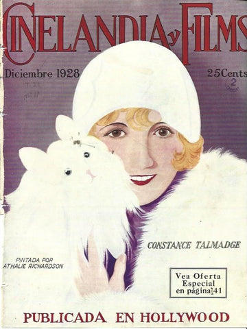 LAMINA 29858: Portada de Cinelandia, diciembre 1928