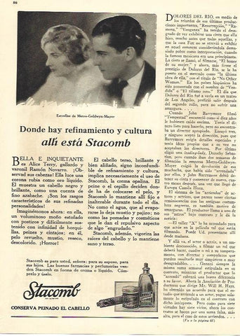 LAMINA 29885: Publicidad de Stacomb para cabello