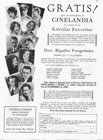 LAMINA 29878: Publicidad de Cinelandia