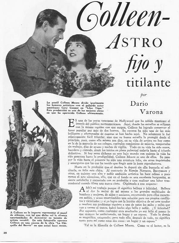 LAMINA 29872: Colleen Moore y Gary Cooper