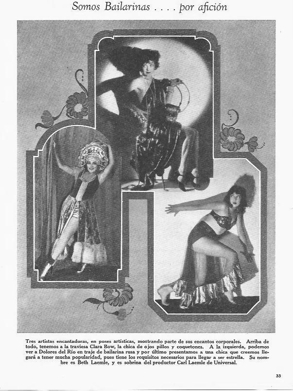 LAMINA 29875: Clara Bow, Dolores del Rio y Beth Laemle