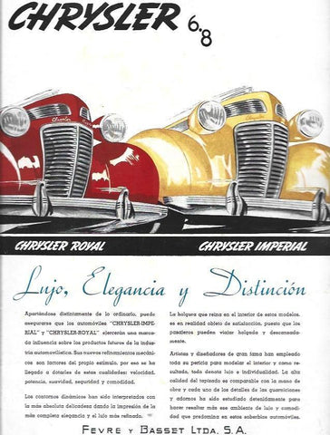 LAMINA 30100: Publicidad del coche Chrysler 6.8