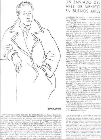LAMINA 30103: Tito Guizar, dibujo de Amanda Lucia