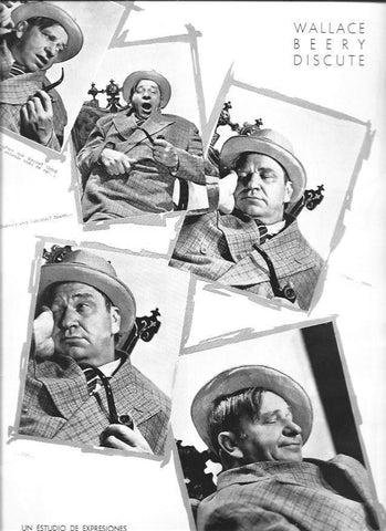 LAMINA 30104: Wallace Beery en diferentes expresiones