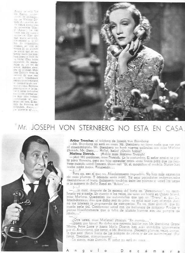 LAMINA 30105: Marlen Dietrich y Arthur Treacher