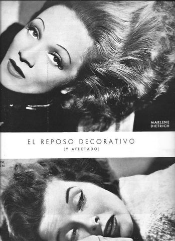LAMINA 30108: Marlene Dietrich y Katherine Hepburn