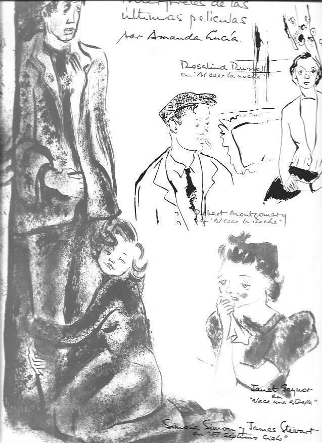 LAMINA 30088: Interpretes, dibujos de Amanda Lucia
