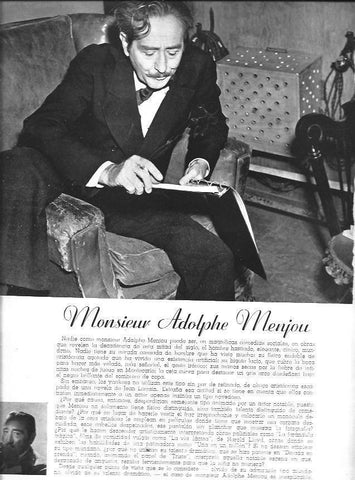 LAMINA 30090: Adolphe Menjou