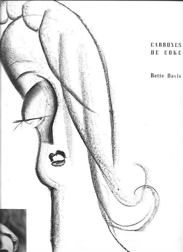 LAMINA 30146: Bette Davis, dibujo de Coke