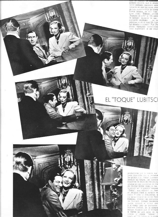 LAMINA 30151: Marlene Dietrich y Lubitsch
