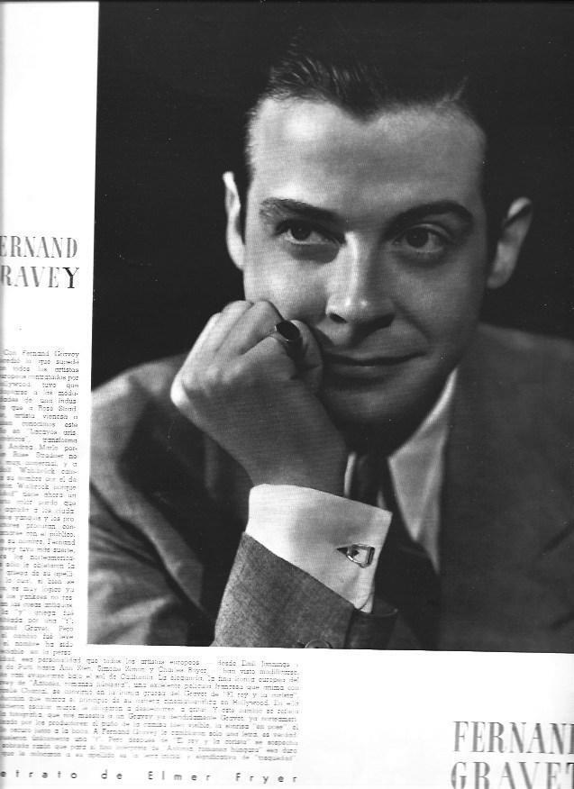 LAMINA 30132: Fernand Gravey, fotografia de Elemer Fryer