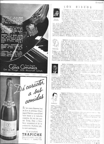 LAMINA 30076: Publicidad de Casa America y Trapiche