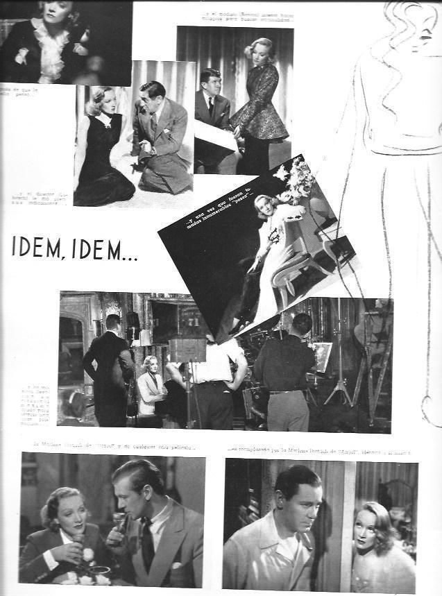 LAMINA 30074: Marlene Dietrich en diferentes peliculas