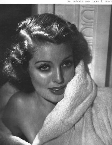 LAMINA 30014: Loretta Young, fotografia de Hurrell