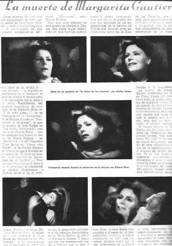 LAMINA 30019: La muerte de Margarita Gautier