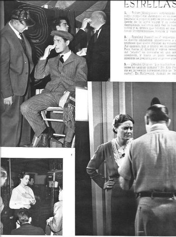 LAMINA 30025: Robert Montgomery, Rosalind Russell y Mecha Ortiz