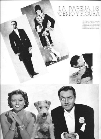 LAMINA 30030: Myrna Loy y William Powell