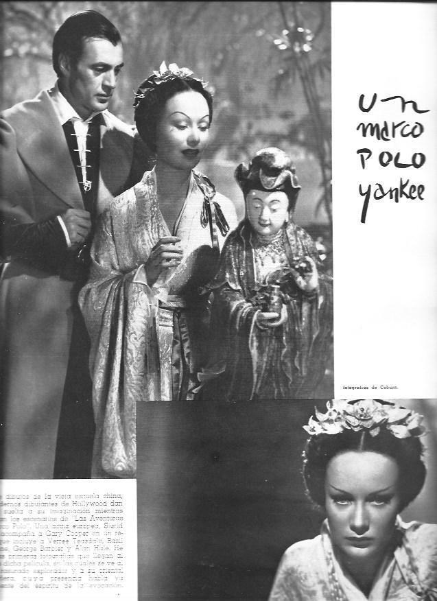 LAMINA 30061: Escenas de Marco Polo con Gary Cooper
