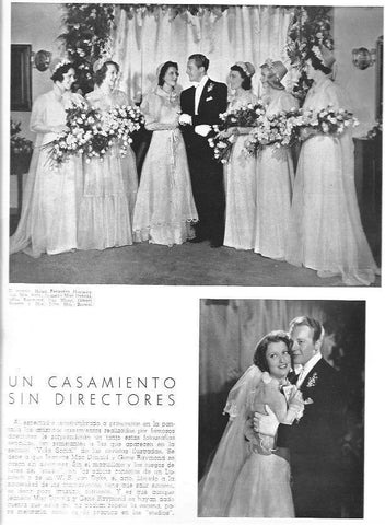 LAMINA 30064: Bodas de Jeanette Mac Donald y de Gene Raymond