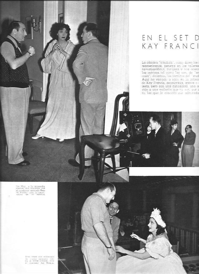 LAMINA 30068: En el set de Key Francis