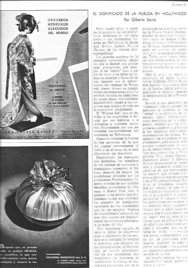 LAMINA 30052: Publicidad de Osaka Shosen Kaisha y crema Ocacia