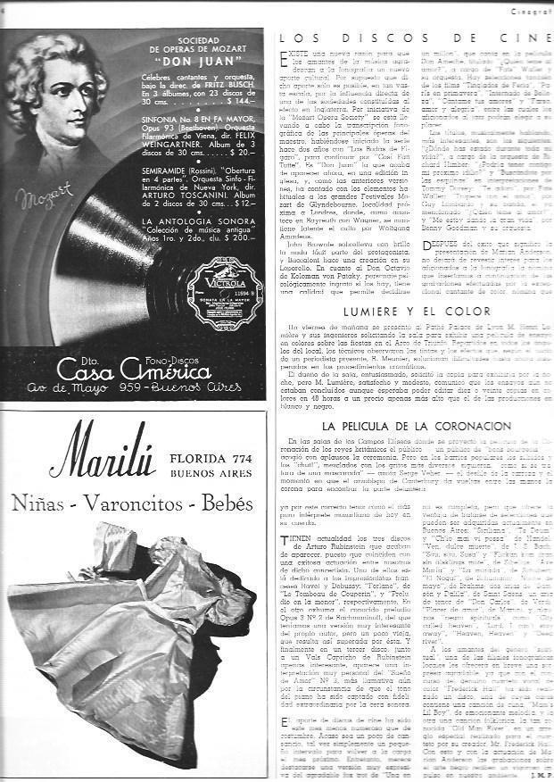 LAMINA 30053: Publicidad de Casa America y Marilu en Buenos Aires