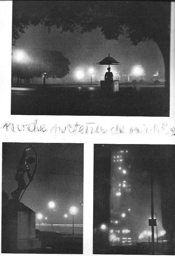 LAMINA 30045: Noche con niebla en Buenos Aires