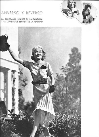 LAMINA 30051: Constance Bennet  saludando
