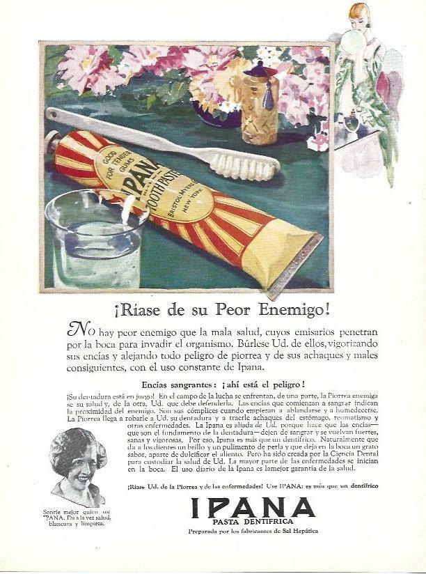 LAMINA 29575: Contraportada con publicidad de Ipana