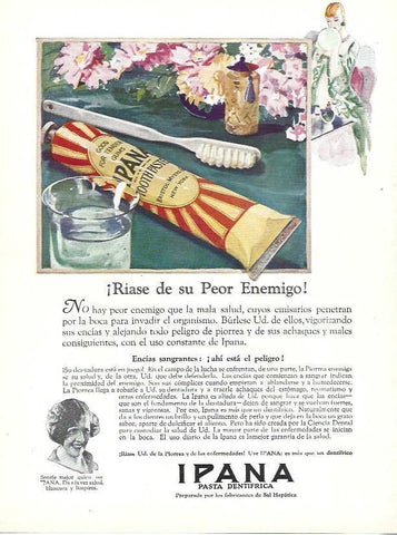 LAMINA 29575: Contraportada con publicidad de Ipana