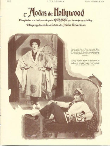 LAMINA 29567: Myrna Lay y Marian Nixon