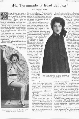 LAMINA 29592: Fay Wray y Clara Bow