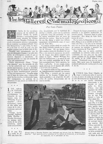 LAMINA 29617: Georges Lewis y Dorothy Gulliver