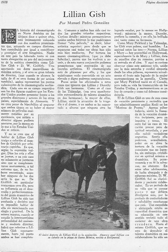 LAMINA 29623: Lillian Gish en Santa Monica
