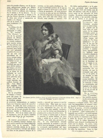 LAMINA 29624: Lillian Gish con su perro George