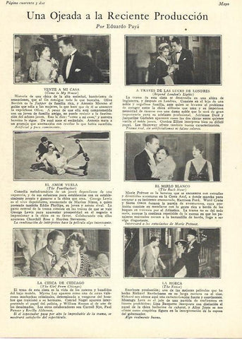 LAMINA 29634: Estrenos de mayo de 1928