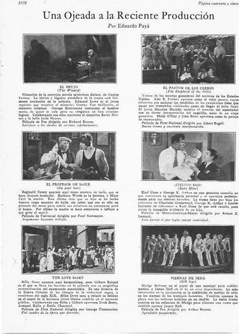 LAMINA 29599: Estrenos en abril de 1928