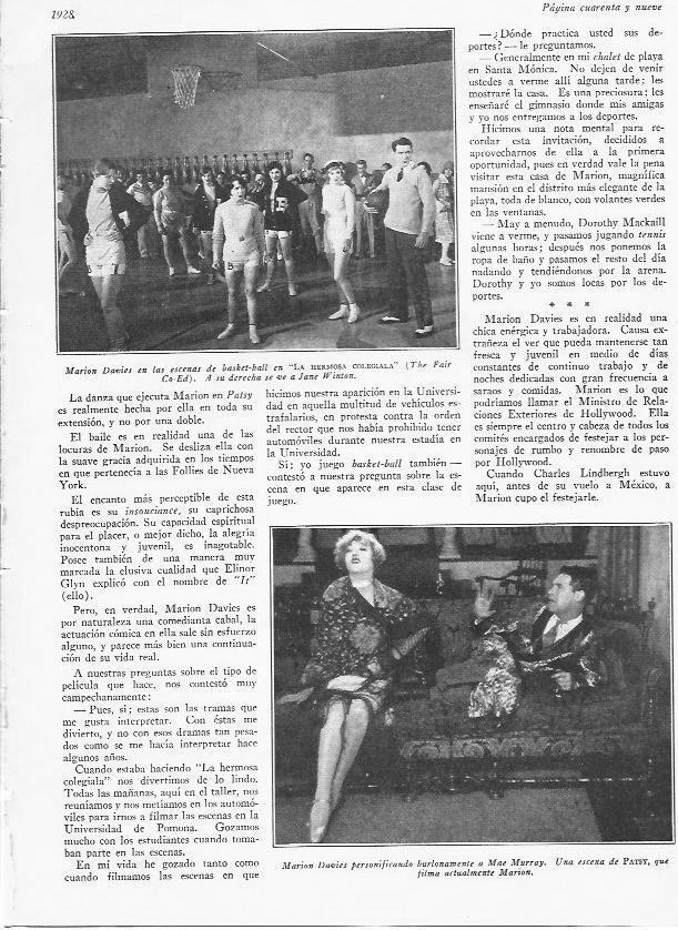 LAMINA 29601: Marion Davies en La hermosa colegiala y en Patsy