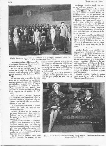 LAMINA 29601: Marion Davies en La hermosa colegiala y en Patsy