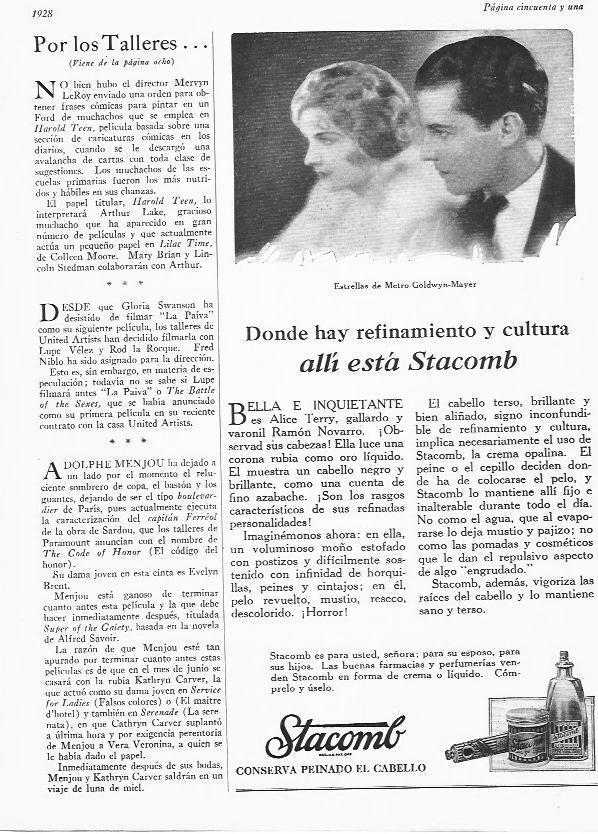 LAMINA 29602: Publicidad de Stacomb