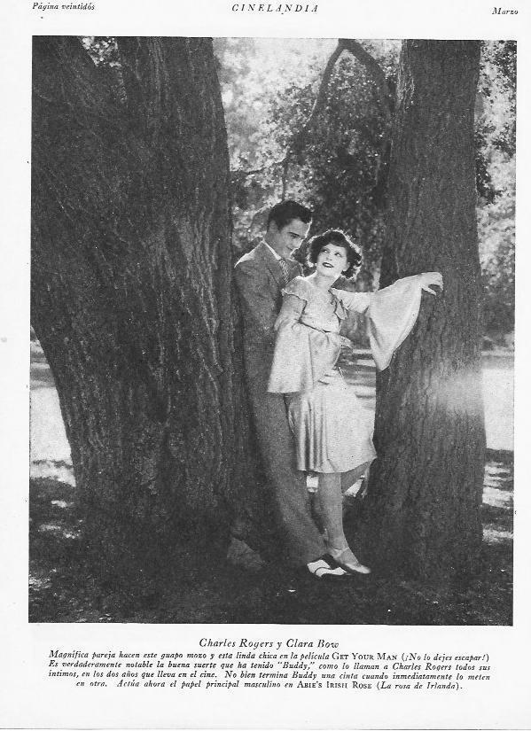 LAMINA 29549: Charles Rogers y Clara Bow